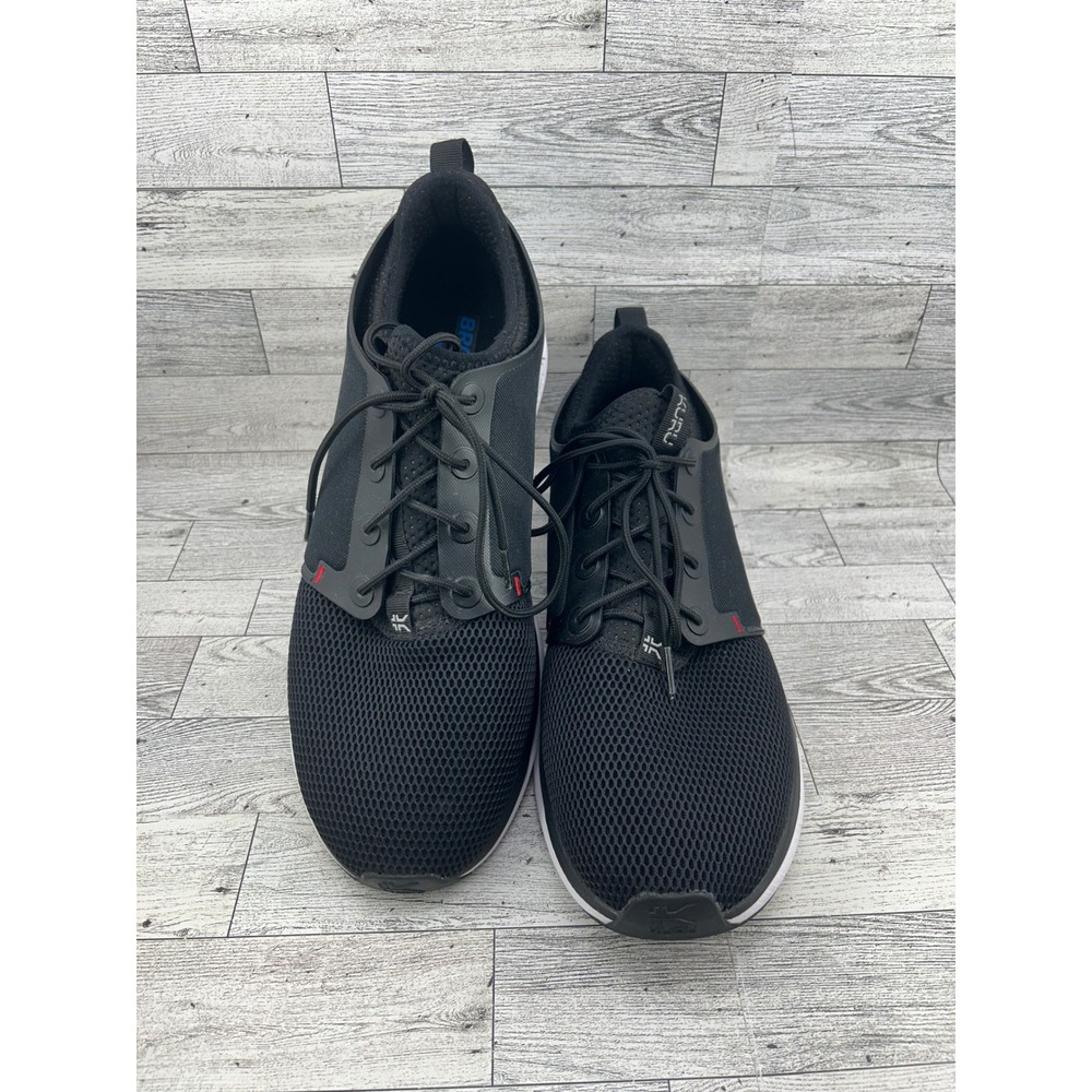 Kuru Atom Men Black‎ Mesh Athletic Walking Shoes 102120130 Size 13 Medium